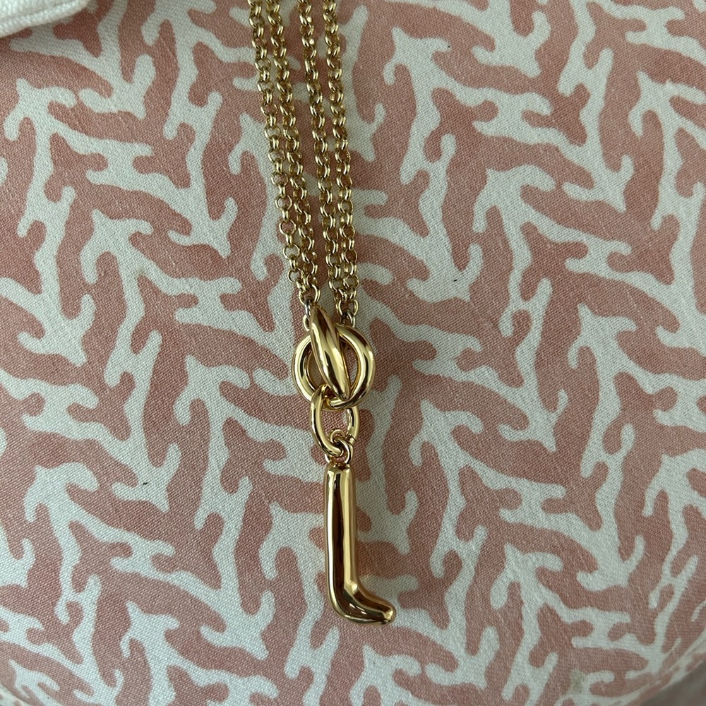 Roxanne Assoulin The Puffy initial necklace- “l” - Picture 4 of 11
